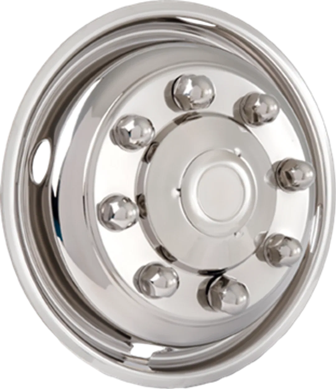 NH8495F – PHOENIX USA Wheel Simulator, Fits 19-1/2 Inch X 6-3/4 Inch 8 Lug Front Wheels Polished Stainless Steel Bolt...